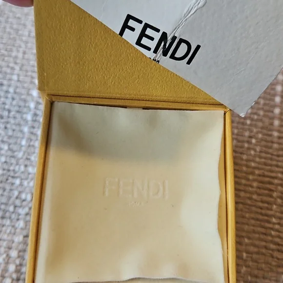 Fendi Gold Pearl F is Fendi Ring NEW w/Box [Size 6.25] - Picture 7 of 8